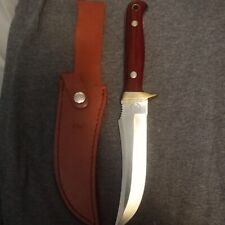 Buck Creek C21RW Satin Fixed Blade Knife w/ Clip Point & Rosewood Handle