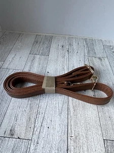 Brauner Geldbeutel Riemen Ersatz Crossbody goldene Schnalle verstellbar - Bild 1 von 8