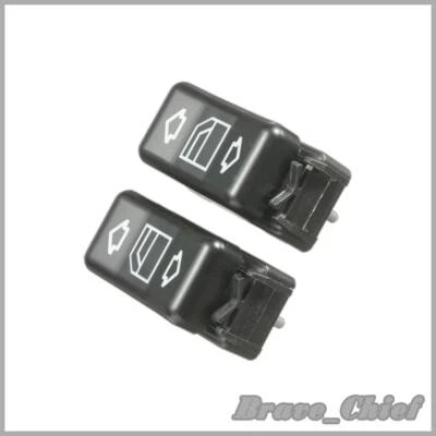 Botón interruptor ventana eléctrica izquierda y derecha se adapta a Mercedes-Benz Clase E W124 Foto 1 de 4