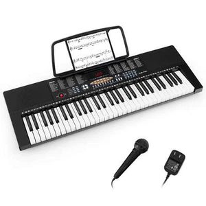 61-Key Electronic Keyboard Piano w/ 50 Demo Songs 300 Rhythms 300 Timbres - Picture 1 of 8