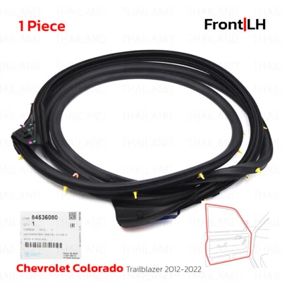 For Chevrolet Colorado 2012 - '22 Front Left Door Rubber Seal Weatherstrip Foto 1 de 4