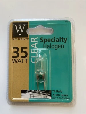 Westpointe 35 Watt Clear Specialty T4 Light Bulb 2000 hr 120V GY7.9 Bi-Pin 70915 - Image 1 of 2