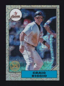 2022 Topps Update Series #T87C-17 CRAIG BIGGIO Silver Pack 1987 Chrome Mojo - Picture 1 of 2