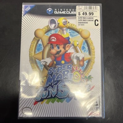 * Super Mario Sunshine * Nintendo GameCube, 2006 * Black Label * New & Sealed * - Image 1 of 4
