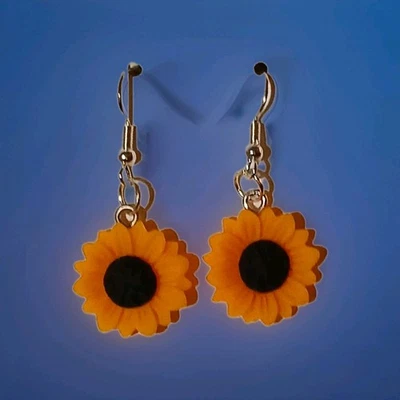 Pendientes girasol Foto 1 de 4