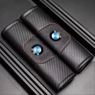2pcs Car Seat Belt Cover Shoulder Cushion Pad Interior Accessories For BMW - Image 1 of 4