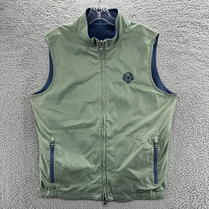Peter Millar Vest Mens Large L Green Crown Crafted Thermal Block Reversible Vest - Picture 1 of 19