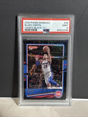 Blake Griffin 2020 Donruss Choice negro 1/1 PSA 9 pistones #69 Foto 1 de 2