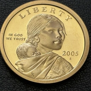 Dólar Sacagawea 2005-S de prueba de $1 - Imagen 1 de 4