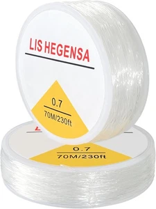 Elastisches Armband Schnur Kordel Stretch Perlen Kordel für Transparent 230ft/70M (0,7mm) - Bild 1 von 9