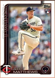 Zebby Matthews 2025 Topps RC Three Card Lot - Bild 1 von 1