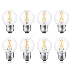 2W Globe LED Edison Bulbs 25 Watts Equivalent (Dimmable), Warm White 2700K, V... - Picture 1 of 9