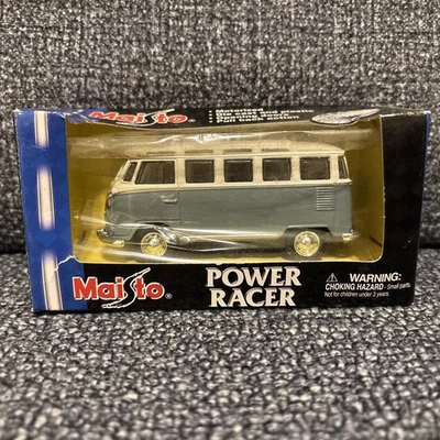 NUEVO EN CAJA MAISTO VOLKSWAGEN BUS POWER RACER DIE CAST PULL BACK ACCIÓN Foto 1 de 4