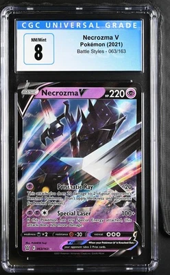 2021 Battle Styles #063/163 Necrozma V CGC 8 - Image 1 of 2