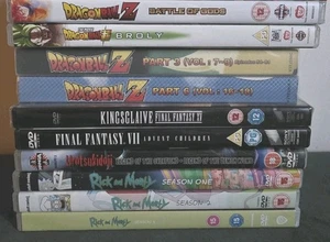 Vintage Anime Dvd Bundle Dragon Ball Z Final Fantasy - Foto 1 di 3