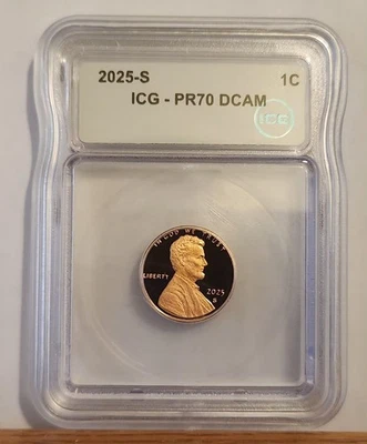 2025 S Lincoln Penny ICG PR70 DCAM LAST YEAR OF PENNY - Image 1 of 4