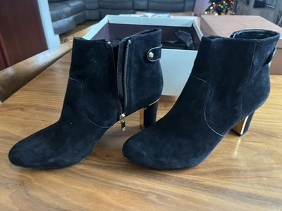 Anne Klein Botín Cremallera Negro Gamuza 10 Aksukey Foto 1 de 4