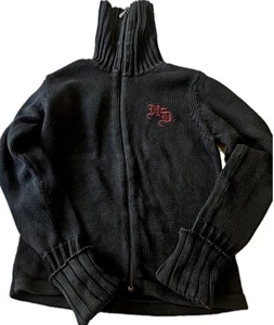 Harley Davidson Womens Motorcycle Cardigan  Jacket Full Zip Size L  - Picture 1 of 10