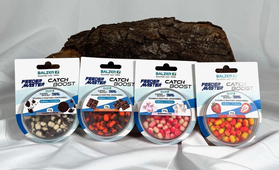 Balzer Catch Boost Method Feeder Dumbells Wafter 6x8mm & 7x10mm zweifarbig Köder - Bild 1 von 1