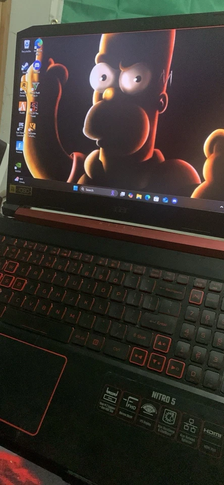 Portátil Gaming Acer Nitro 5 - i5-10300H, GTX 1650 Ti, 32GB RAM, 2x256GB SSD, Wind Foto 1 de 1
