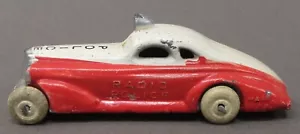 1930's Barclay #317 RADIO POLICE red & white lead slush mold EXCELLENT - Picture 1 of 7
