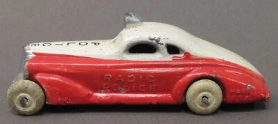 1930 Barclay #317 RADIO POLICÍA rojo y blanco plomo aguanieve molde EXCELENTE Foto 1 de 4