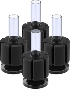 4 Pack Aquarium Nano Bio Sponge Filter Quiet Betta Fry Shrimp and Small Fish Foa - Picture 1 of 12