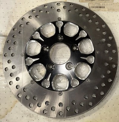 Conjunto de disco de freio Harley Davidson F2122AFU118-2P 11,8” WPS revólver, meia-noite - Imagem 1 de 2