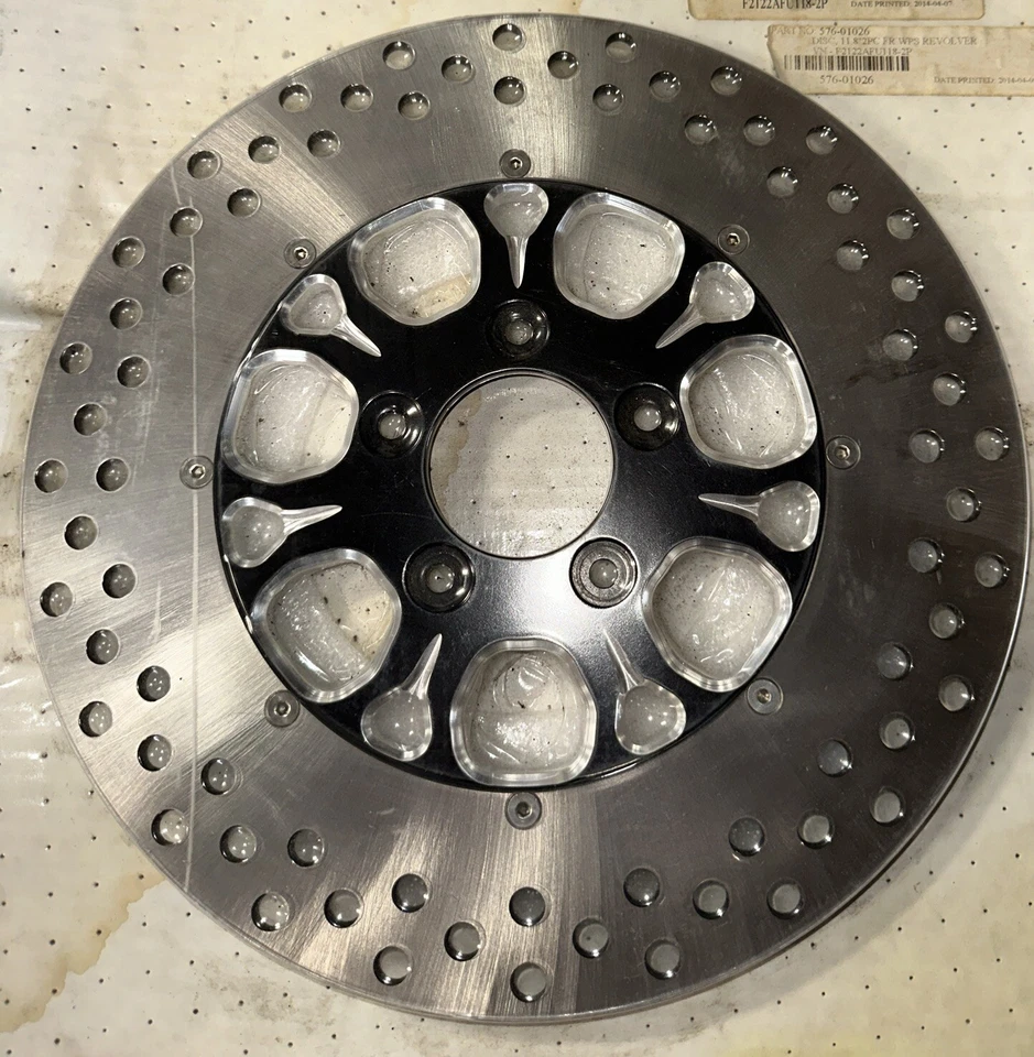 Juego de discos de freno Harley Davidson F2122AFU118-2P 11,8” WPS revólver, medianoche Foto 1 de 2