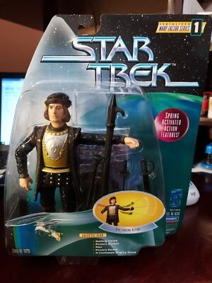Figura de acción Star Trek Warp Factor Series Q Real Fencing Playmates 1997 B Foto 1 de 4