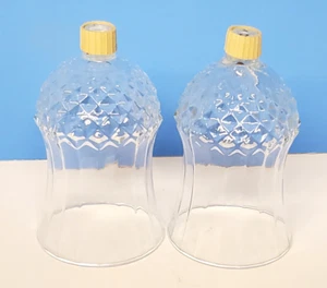 Vintage Glas Votiv Tassen Klammer Kerze Starburst Muster Home Interior Menge 2 - Bild 1 von 5