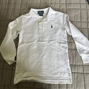Polo Jeans Ralph Lauren white long sleeve shirt 4T Kids - Picture 1 of 3