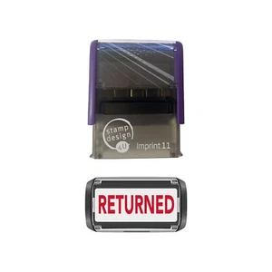 Imprint 11 38 x 14mm Returned Self Inking Rubber Stamp (RED Ink) - Picture 1 of 1