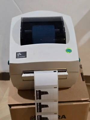 Complete: Zebra GC420D Direct Thermal Desktop Label Printer with Power Adapter - Image 1 of 4