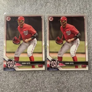 2018 Bowman Prospects Juan Soto BP-52 Nationals Mint RC Rookie Lot x 2 - Bild 1 von 2