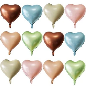 Lovoir 12 Pcs Pink Heart Shape Foil Mylar Balloons 18 Inch Love Balloons for ... - Picture 1 of 7