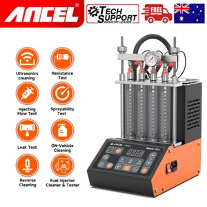 ANCEL ANJ400 Car Fuel Injector Tester & Cleaner Ultrasonic Cleaning Leak Test - Picture 1 of 16