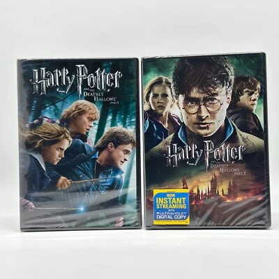 Harry Potter and the Deathly Hallows Part 1 & 2 DVD New Sealed Daniel Radcliffe - Image 1 of 4