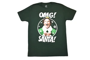 Elf Mens OMG! Santa Buddy Hobbs Funny Green Christmas Movie Shirt New M, L, 3XL - Picture 1 of 5