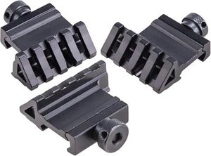 3 Pcs 45 Degree Offset Rail Mount Picatinny for Flashlights Laser Dot Sights - Picture 1 of 6