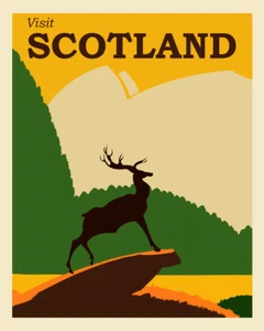 Scotland Tourism Poster by Vintage Travel Posters Giclee Print Ships Free - Picture 1 of 3