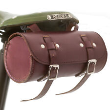 Classic Bike Roll Tool Bag Leather Seat Frame Handlebar CHERRY roll-cherry