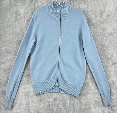 Suéter Woolovers Para Hombres Mediano Lana Cuello Simulado Informal Ligero Cremallera Completa Tejido Foto 1 de 4