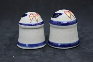 Mexican Pottery Salt & Pepper Shakers Hand Painted Cozumel 2004 E2 - Picture 1 of 5