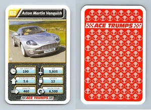 Aston Martin Vanquish - Super Cars 2 - 2005 Ace Trumps Card - Picture 1 of 1