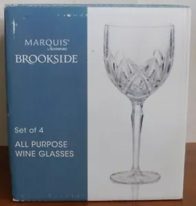 Set 4 bicchieri da vino Waterford Marquis Crystal 8 5/8" nuovi con scatola - Foto 1 di 5