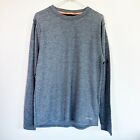 Omni Wool Mens XL Long Sleeve Mid-Weight Wool Blend Base Layer Shirt Gray