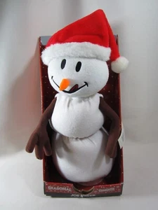 Canto Animato Musicale Natale Babbo Natale Pupazzo di Neve Si Illumina RARO JOE BOXER - Foto 1 di 11