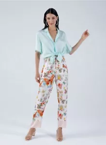 My Beachy Side Floral Print Straight Leg Pants NWT Size Small $325 MSRP - Picture 1 of 5