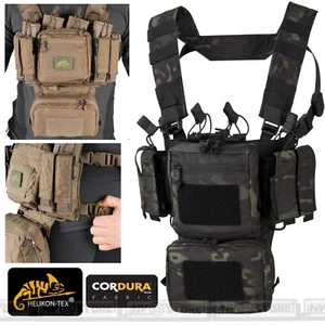 Gilet Tattico HELIKON TEX Chest Training MiniRig Militare Softair MULTICAM BLACK - Picture 1 of 1